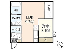 REGALEST MILAN  ｜ 広島県広島市西区草津東1丁目（賃貸アパート1LDK・2階・30.79㎡） その2