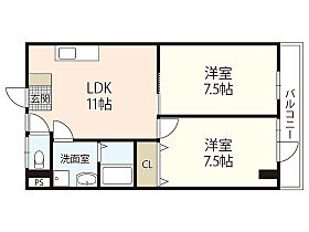 パステルクボ12 202 ｜ 広島県広島市西区南観音7丁目（賃貸マンション2LDK・2階・52.00㎡） その2