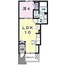 カーサ　ヴェルデB  ｜ 広島県大竹市本町1丁目（賃貸アパート1LDK・1階・32.44㎡） その2