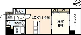 広島県広島市中区竹屋町（賃貸マンション1LDK・6階・42.70㎡） その2