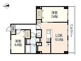 広島県広島市西区井口台3丁目（賃貸マンション2LDK・4階・68.81㎡） その2