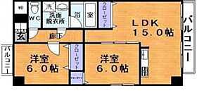 広島県広島市中区舟入南1丁目（賃貸マンション2LDK・3階・61.24㎡） その2