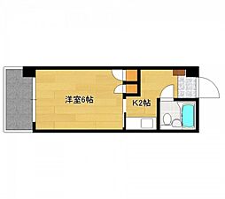 第二品川ビル 1Kの間取図画像