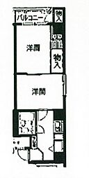 間取図画像 1DK