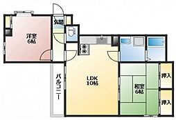 間取図画像 2LDK