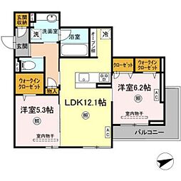 間取図画像 2LDK
