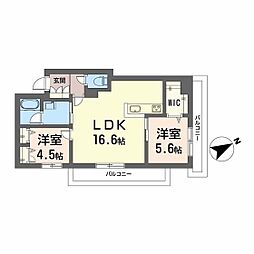 間取図画像 2LDK