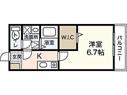 IJigozen 1Kの間取図画像