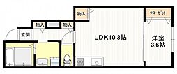 間取図画像 1LDK