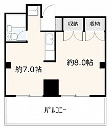 サンピア平和通り ワンルームの間取図画像