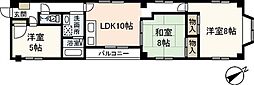 スカイシティ9番館 3LDKの間取図画像