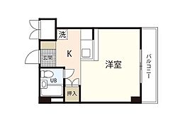 グランドール300 ワンルームの間取図画像