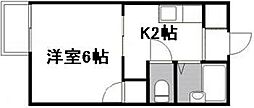 セフィラ東山本 1Kの間取図画像