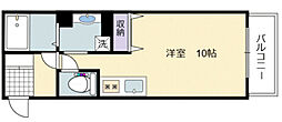 鶴見橋Grande ワンルームの間取図画像