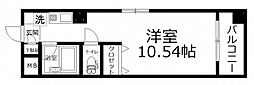 広建ビル ワンルームの間取図画像