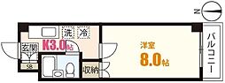 天神米田ビル 1Kの間取図画像