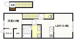 カーリー・ダダン元町 1LDKの間取図画像