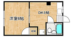 レピュートDORMミネタカ 1DKの間取図画像