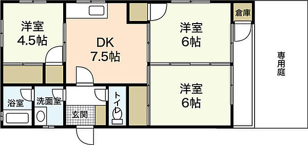 佐々木ハイツ ｜広島県広島市佐伯区五日市2丁目(賃貸アパート3DK・2階・59.60㎡)の写真 その2