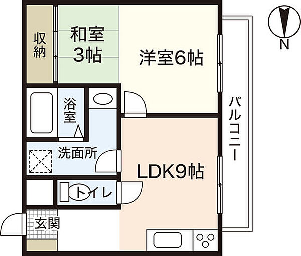 広島県広島市中区東白島町(賃貸マンション1LDK・2階・33.50㎡)の写真 その2