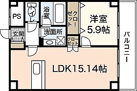 広島県広島市中区千田町3丁目（賃貸マンション1LDK・6階・43.17㎡） その2