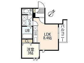 広島県廿日市市住吉1丁目（賃貸アパート1LDK・1階・28.14㎡） その2