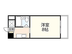 グレース幟町マンション 1Kの間取図画像