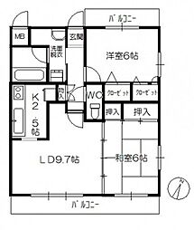 間取図画像 2LDK