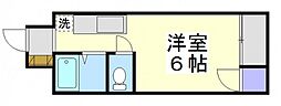 三矢ビル ワンルームの間取図画像