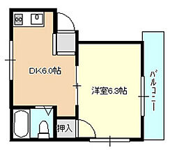 間取図画像 1DK