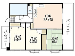 間取図画像 3LDK