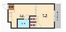 センターコート 1DKの間取図画像