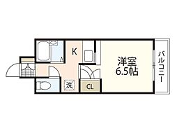 ESTATEBENEFIT5フルタ 1Kの間取図画像
