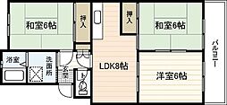 間取図画像 3LDK