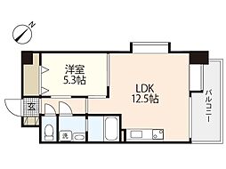 第3中田ビル 1LDKの間取図画像