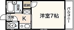 Jコーポ 1Kの間取図画像