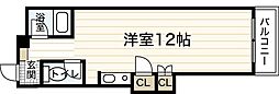 ベルメゾン中広 ワンルームの間取図画像