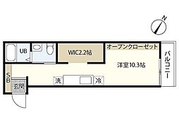 グレース西栄 ワンルームの間取図画像