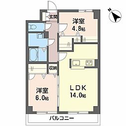 ダ・カーポ祇園 3LDKの間取図画像