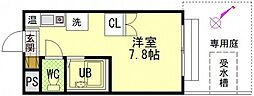 新第一田中興産ビル ワンルームの間取図画像