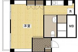 K'sB祇園 ワンルームの間取図画像