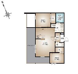 REGALEST-F 江波本町 2LDKの間取図画像