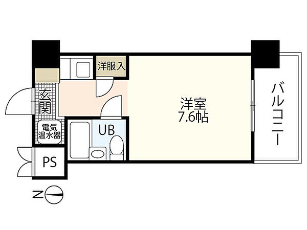 ベルハウス 0405｜広島県広島市西区井口3丁目(賃貸マンション1R・4階・17.41㎡)の写真 その2