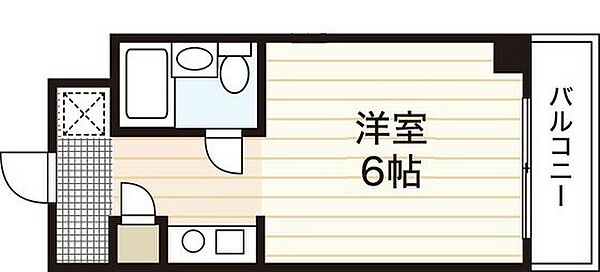 広島県広島市中区猫屋町(賃貸マンション1R・3階・15.02㎡)の写真 その2