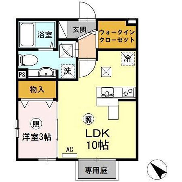 シャルマン宮島口 ｜広島県廿日市市宮島口西3丁目(賃貸アパート1LDK・1階・35.10㎡)の写真 その2