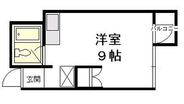 広島県広島市中区江波本町(賃貸マンション1R・3階・18.65㎡)の写真 その2