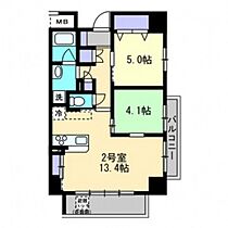 広島県広島市佐伯区五日市駅前3丁目（賃貸マンション2LDK・4階・54.53㎡） その2