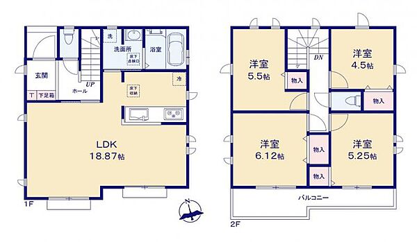 間取りを拡大表示