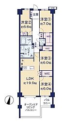 ヴェレーナ多摩センター 4LDKの間取図画像