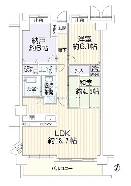 間取りを拡大表示